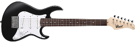 גיטרה חשמלית 3/4 שחורה+נרתיק CORT G110 JUNIOR BKS